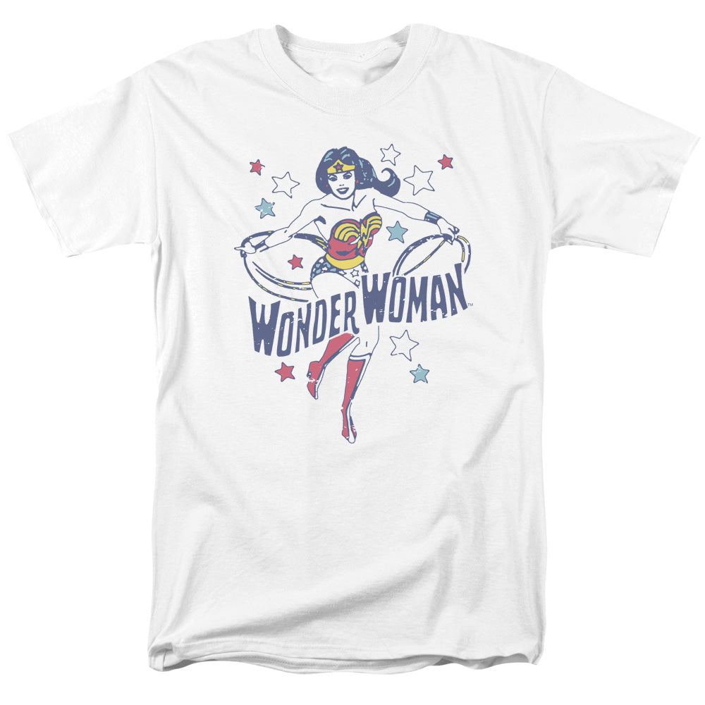 DC Comics Wonder Woman Stars Mens T Shirt White Officially Licensed
