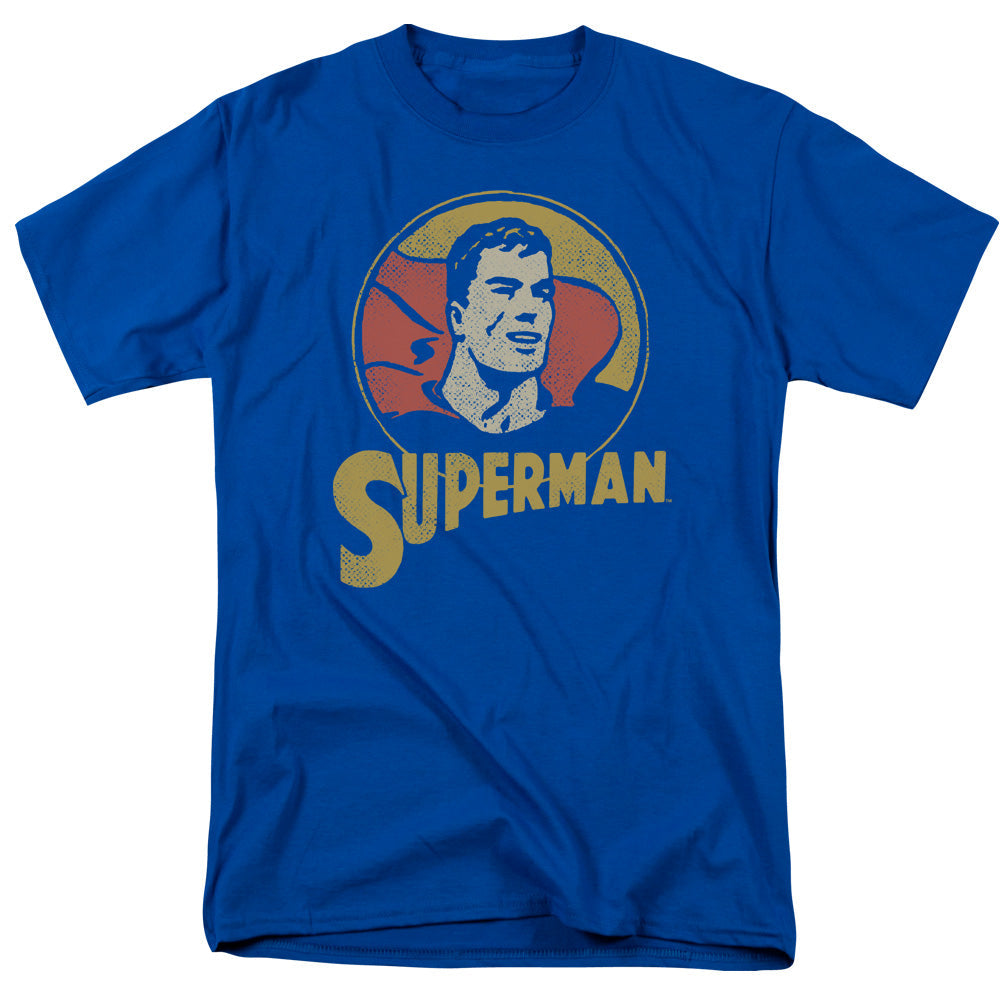 DC Comics Super Circle Mens T Shirt Royal Blue Officially Licensed