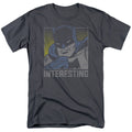 DC Comics Interesting Mens T Shirt Charcoal Officially Licensed
