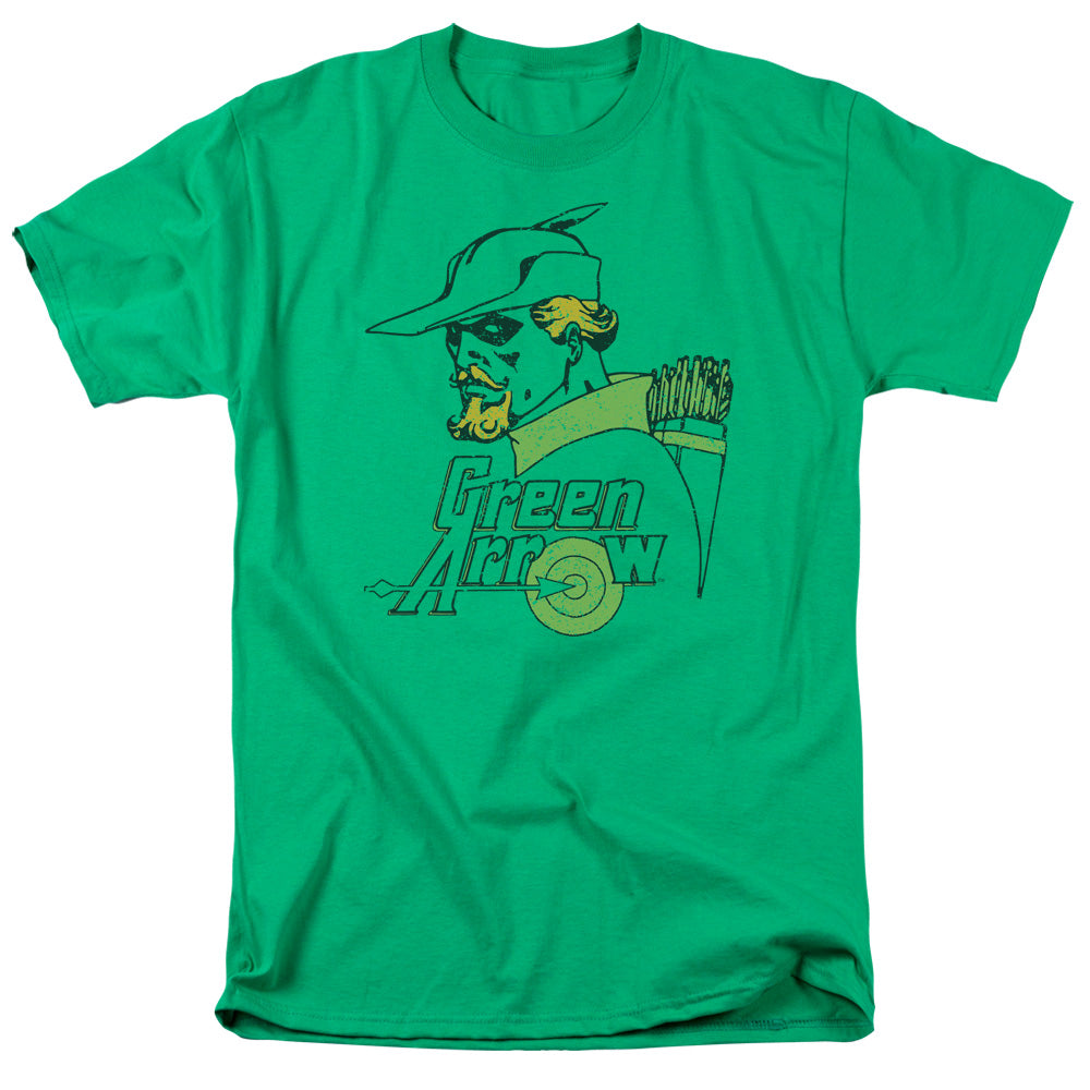 DC Comics Close Up Mens T Shirt Kelly Green Officially Licensed