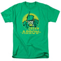 DC Comics Archer Circle Mens T Shirt Kelly Green Officially Licensed
