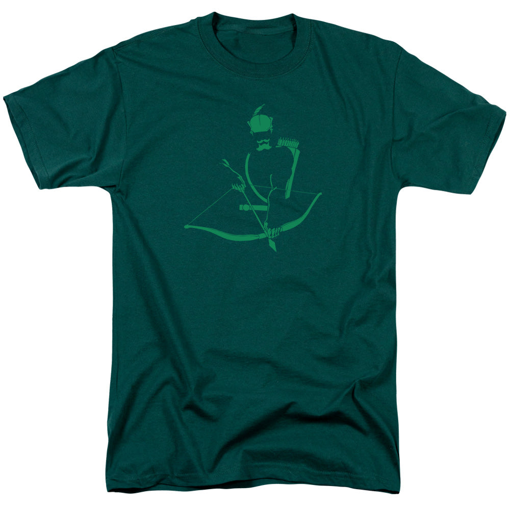 DC Comics Green Arrow Min Mens T Shirt Hunter Green Officially Licensed
