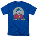 DC Comics Flash Faded Circle Mens T Shirt Royal Blue Officially Licensed
