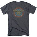 DC Comics Wonder Woman Vintage Emblem Mens T Shirt Charcoal Officially Licensed