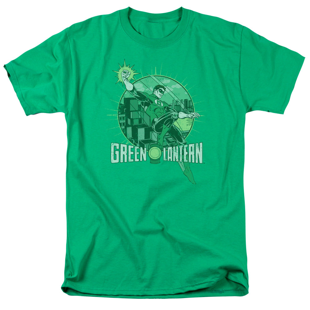 DC Comics City Power Mens T Shirt Kelly Green Officially Licensed