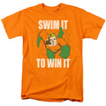 DC Comics Swim It Mens T Shirt Orange Officially Licensed
