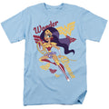 DC Comics Superhero Girls Wonder Woman Mens T Shirt Light Blue Officially Licensed