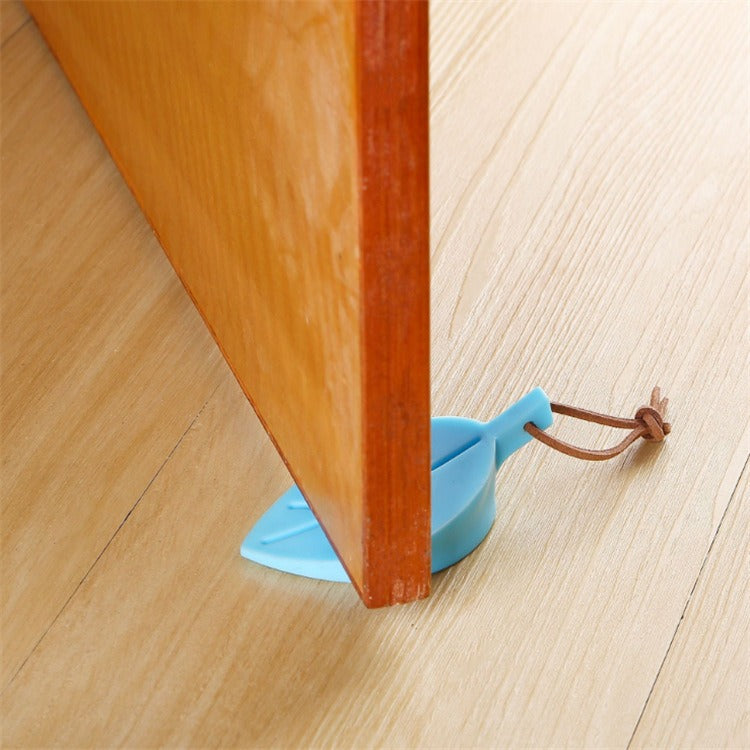 Silicone leaf door stopper