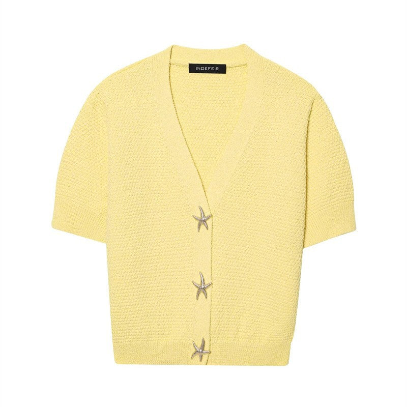 Spring New Style Round Neck Solid Color Loose Knit Sweater
