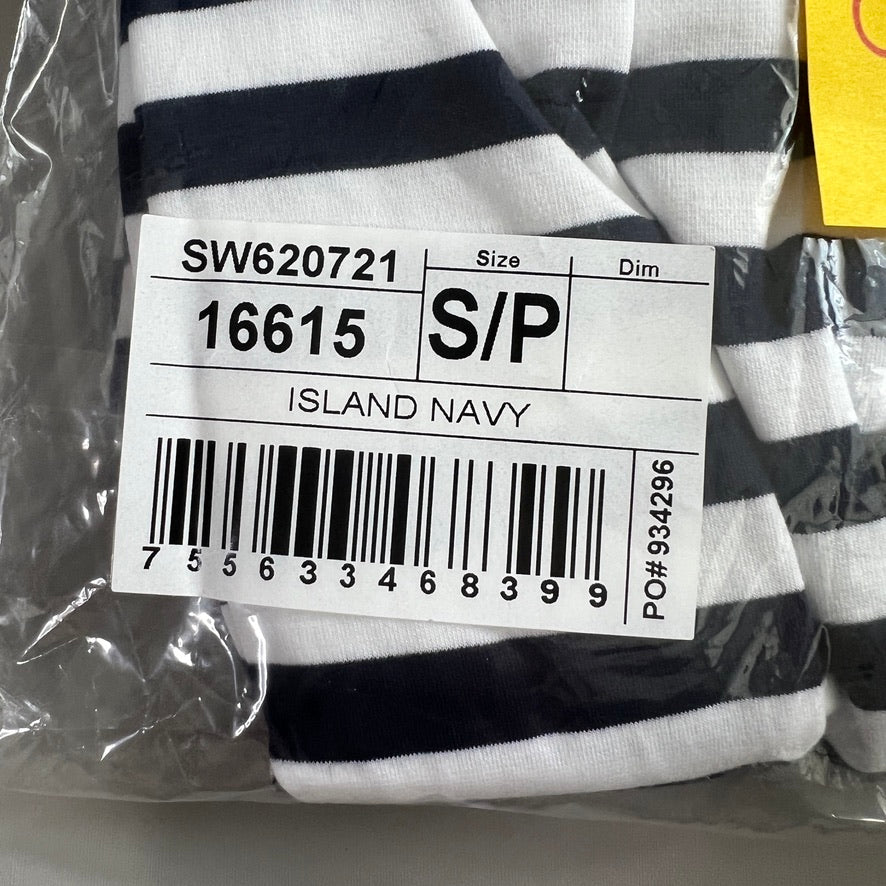 TOMMY BAHAMA Women's Short Sleeve Amira Stripe Short Dress Size S Island Navy (New)