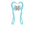 Cervical Massager Manual Massage Neck and Shoulder Massager Six Wheel Massager Neck Clamp Divine Tool