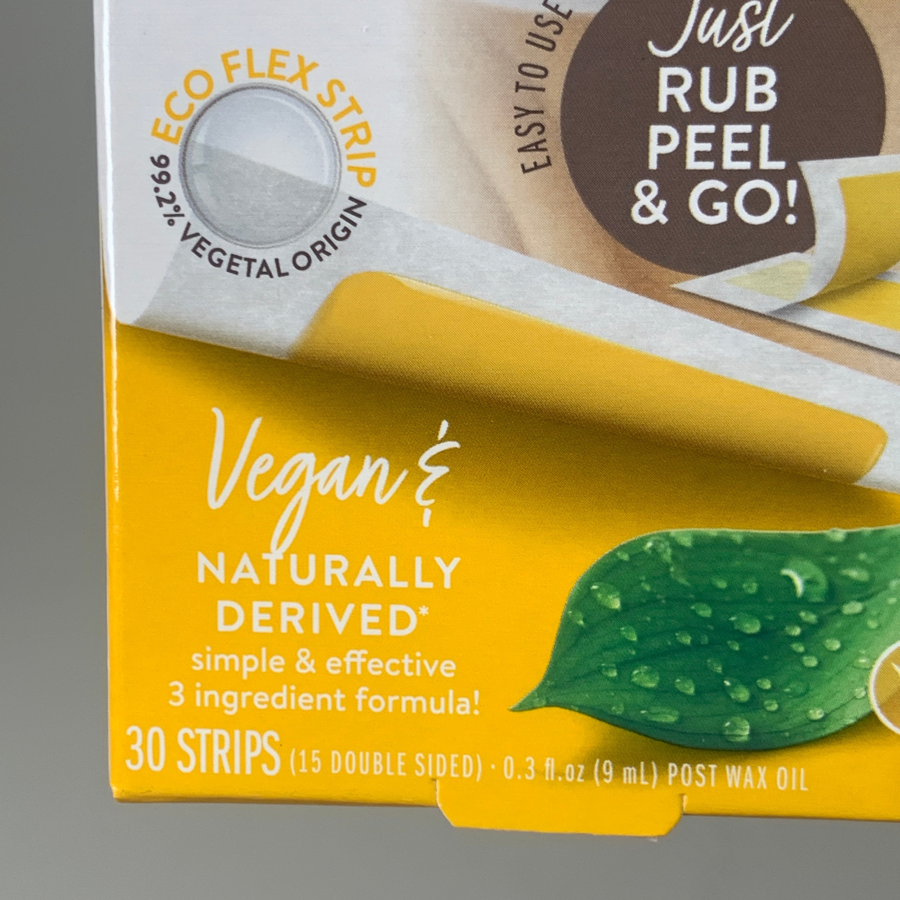 NADS Natural Facial Wax Strips Vegan With Post Wax Oil 6501EN06 (New)