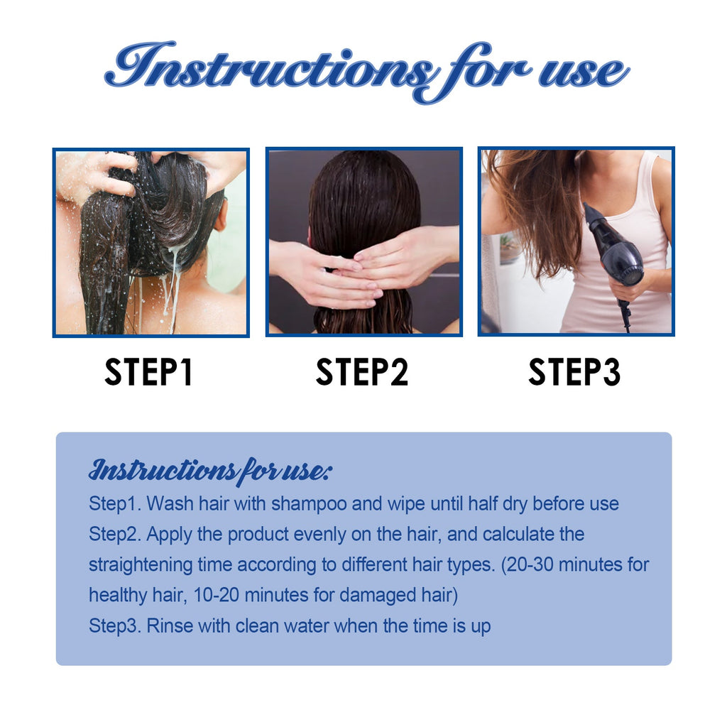 Protein Hair Straightening Cream Nourishes Hair, Smooths Hair And Scalp, And Takes Care Of Smooth, Frizzy And Dry Hair