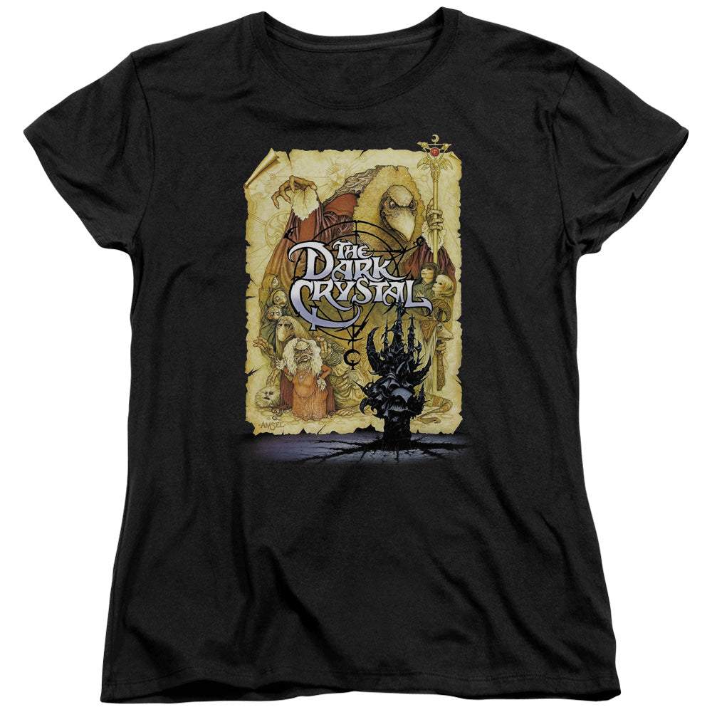 The Dark Crystal Poster Womens T Shirt Black Officially Licensed