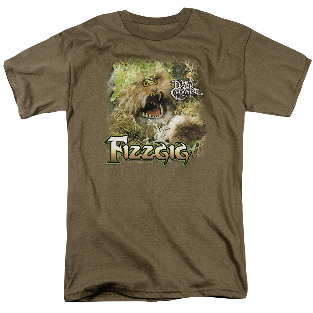 The Dark Crystal Fizzgig Mens T Shirt Safari Green Officially Licensed