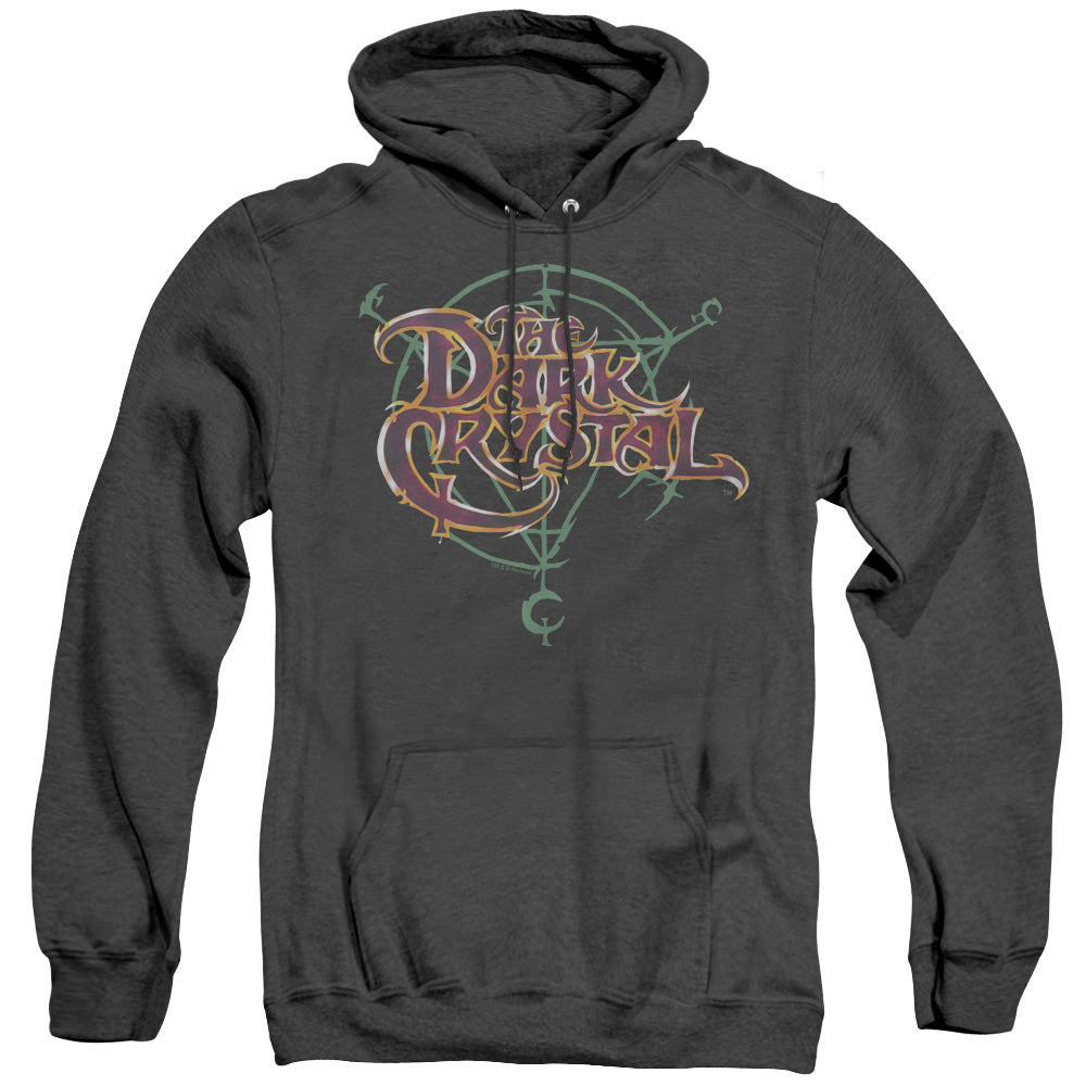 The Dark Crystal Symbol Logo Heather Mens Hoodie Black Officially Licensed