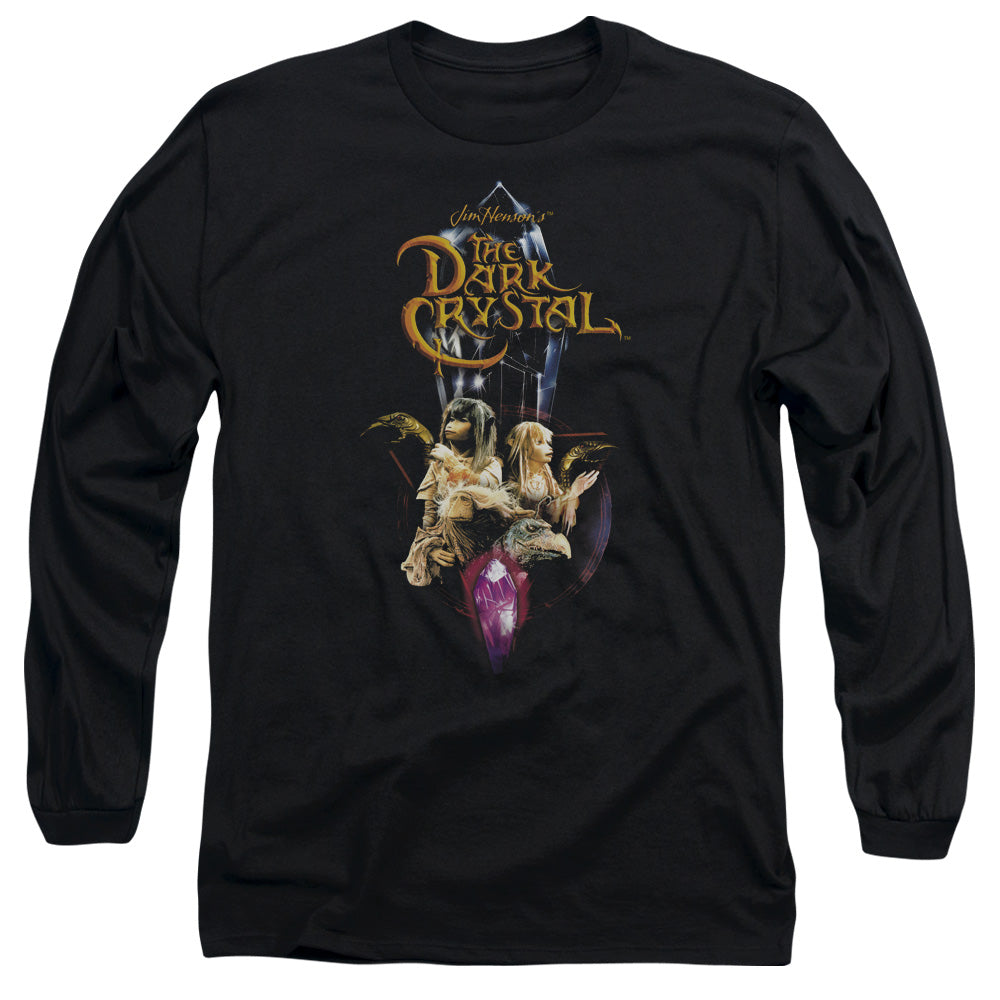 The Dark Crystal Crystal Quest Mens Long Sleeve Shirt Black Officially Licensed