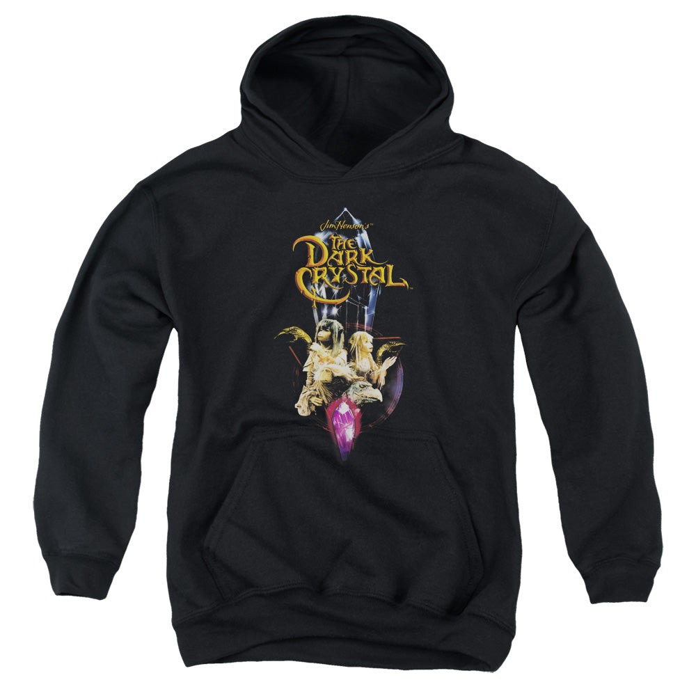 The Dark Crystal Crystal Quest Kids Youth Hoodie Black Officially Licensed