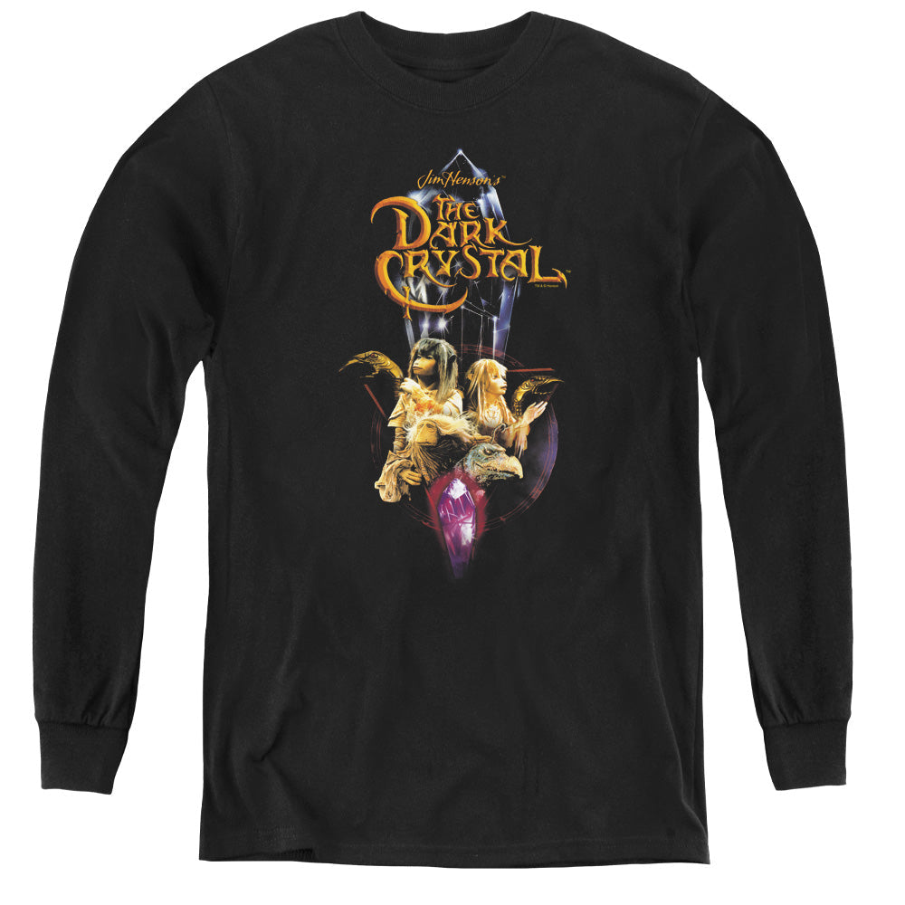 The Dark Crystal Crystal Quest Long Sleeve Kids Youth T Shirt Black Officially Licensed