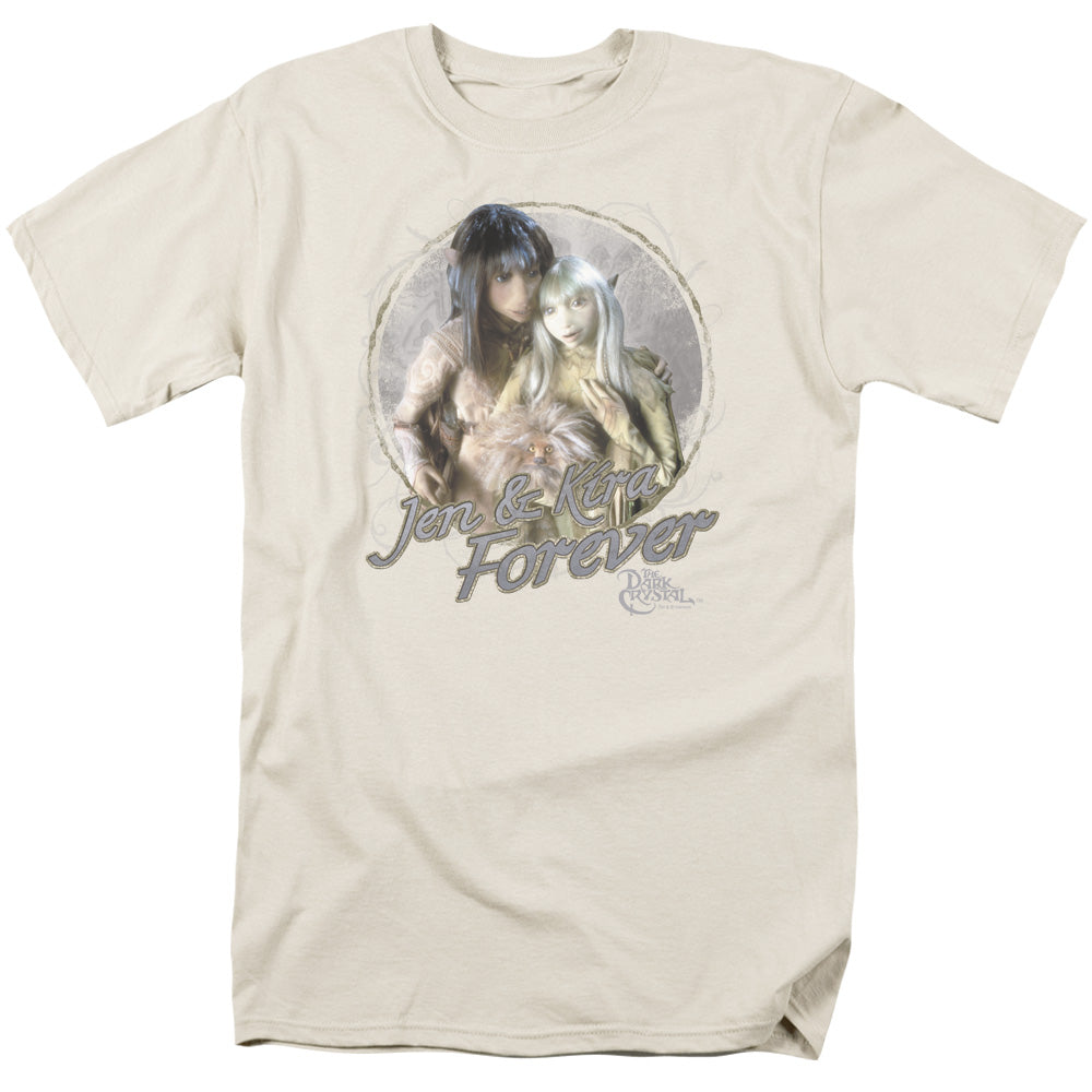 The Dark Crystal Jen & Kira Mens T Shirt Cream Officially Licensed