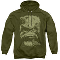 The Dark Crystal Aughra Mens Hoodie Military Green Officially Licensed