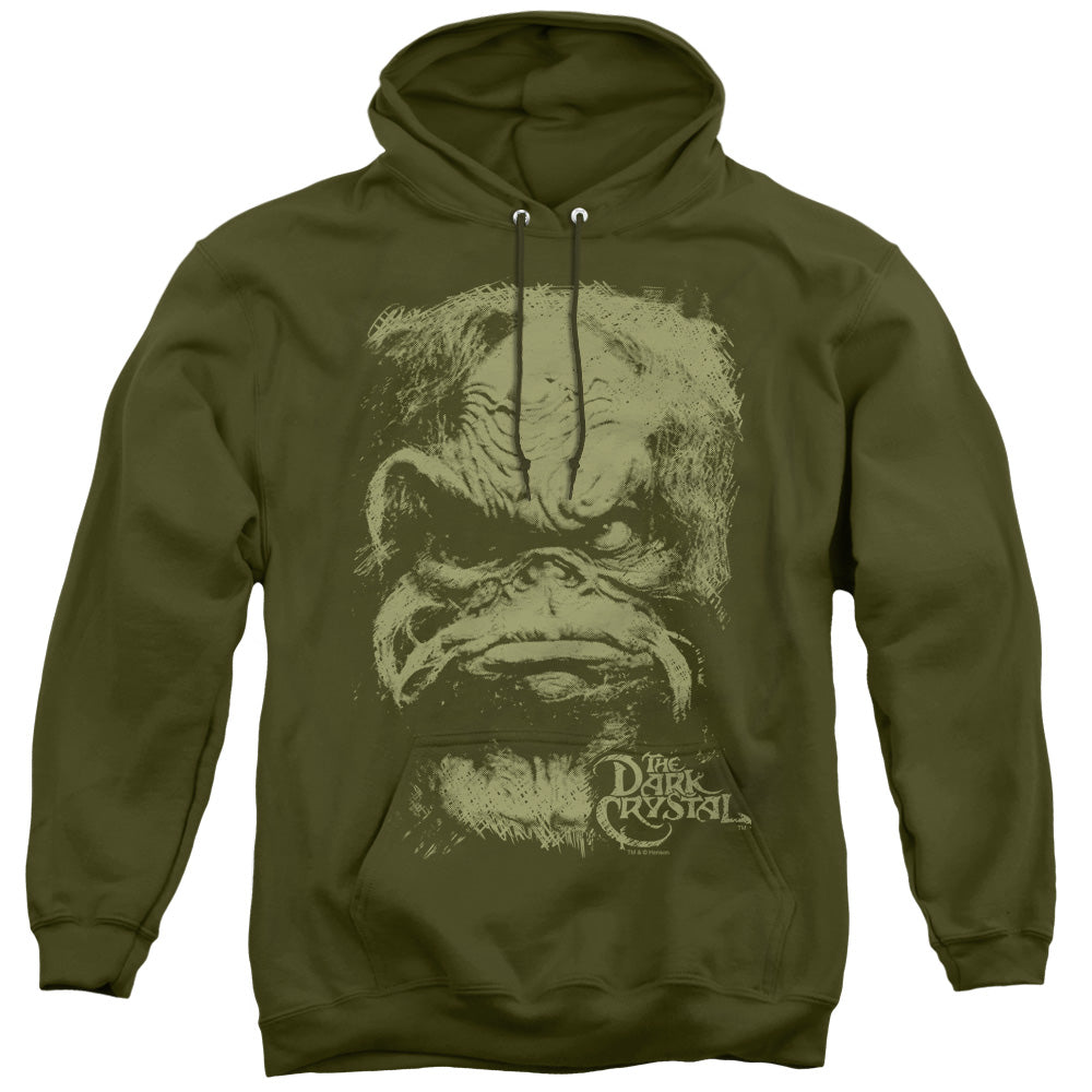 The Dark Crystal Aughra Mens Hoodie Military Green Officially Licensed