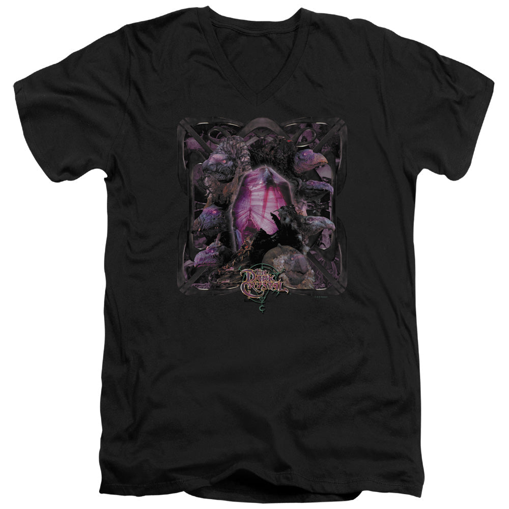 The Dark Crystal Lust For Power Mens Slim Fit V-Neck T Shirt Black Officially Licensed