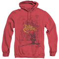 The Dark Crystal Poster Lines Heather Mens Hoodie Red Officially Licensed