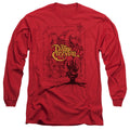 The Dark Crystal Poster Lines Mens Long Sleeve Shirt Red Officially Licensed