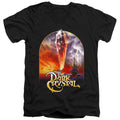 The Dark Crystal Crystal Poster Mens Slim Fit V-Neck T Shirt Black Officially Licensed