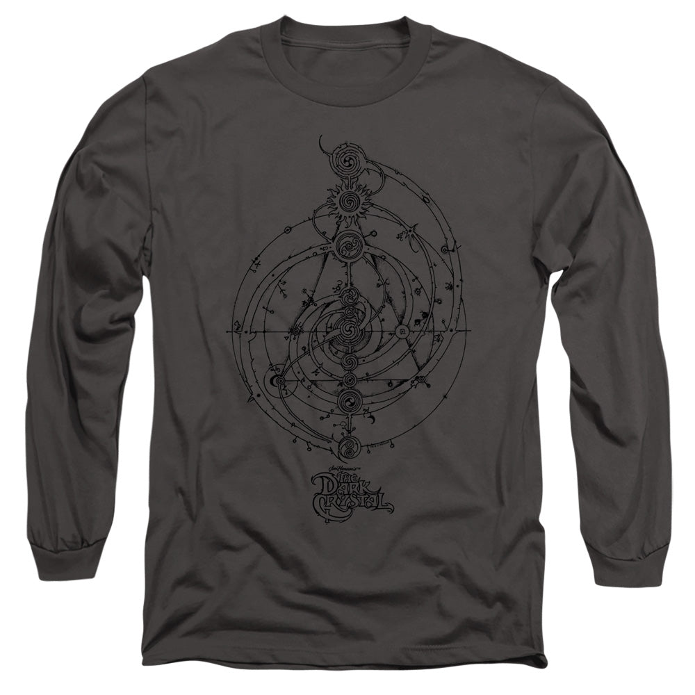 The Dark Crystal Dream Spiral Mens Long Sleeve Shirt Charcoal Officially Licensed