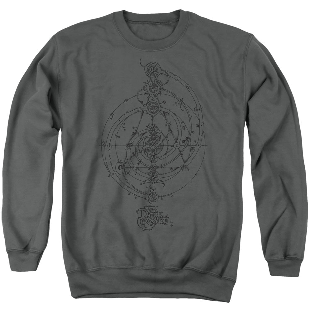 The Dark Crystal Dream Spiral Mens Crewneck Sweatshirt Charcoal Officially Licensed