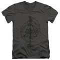 The Dark Crystal Dream Spiral Mens Slim Fit V-Neck T Shirt Charcoal Officially Licensed