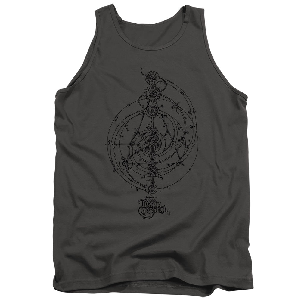 The Dark Crystal Dream Spiral Mens Tank Top Shirt Charcoal Officially Licensed