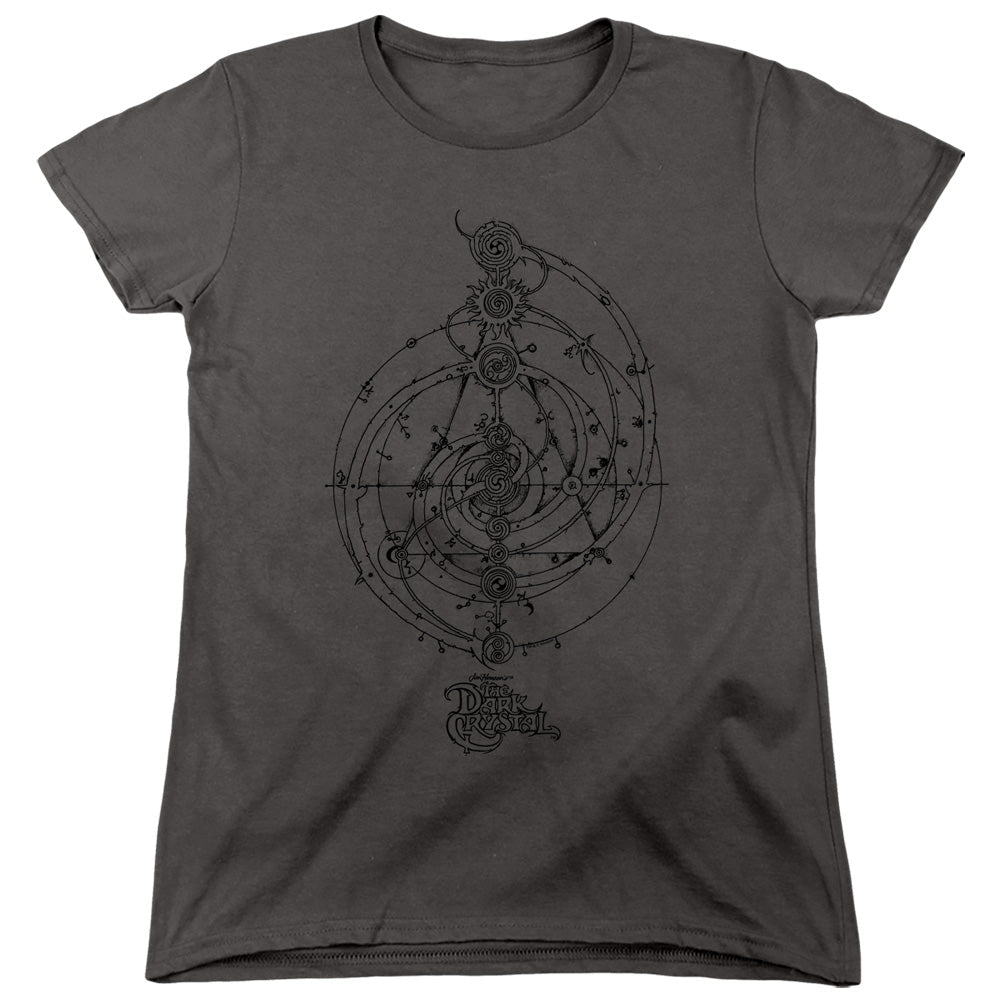 The Dark Crystal Dream Spiral Womens T Shirt Charcoal Officially Licensed