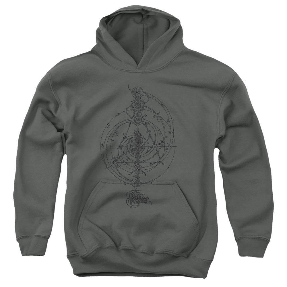 The Dark Crystal Dream Spiral Kids Youth Hoodie Charcoal Officially Licensed