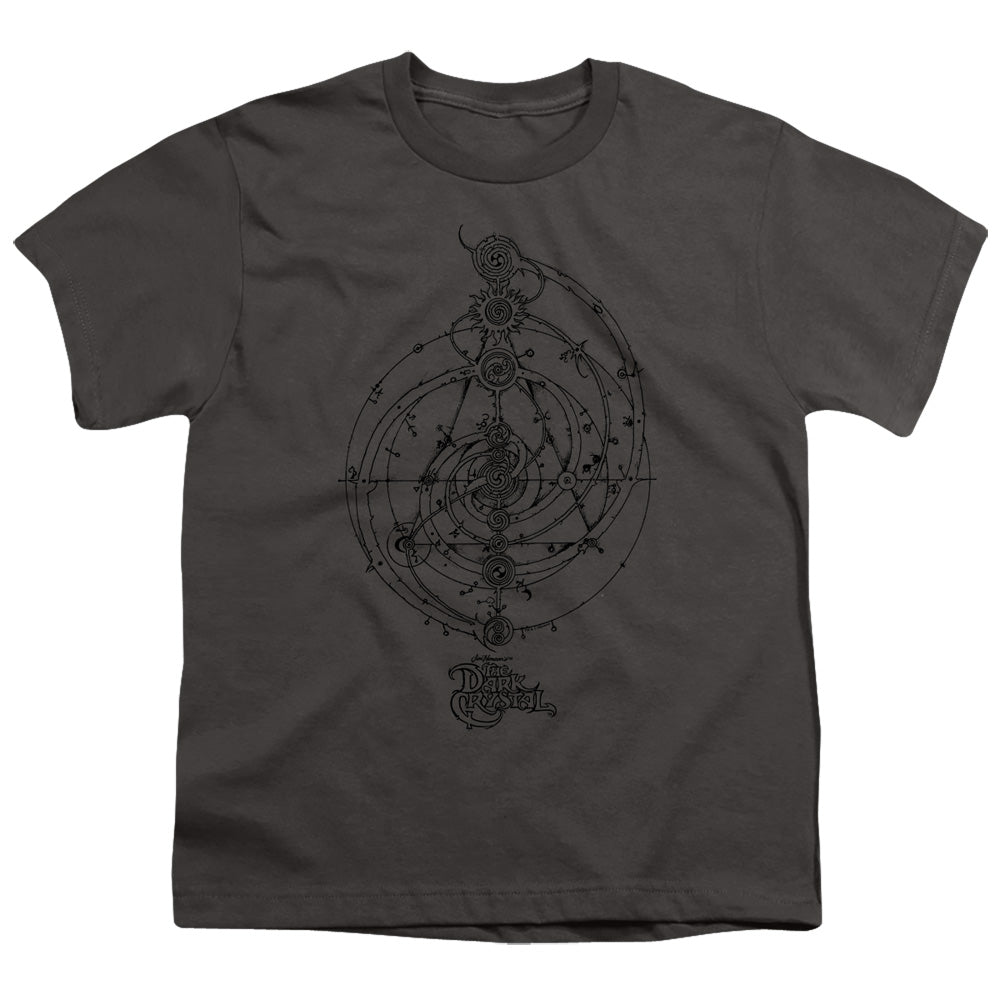 The Dark Crystal Dream Spiral Kids Youth T Shirt Charcoal Officially Licensed
