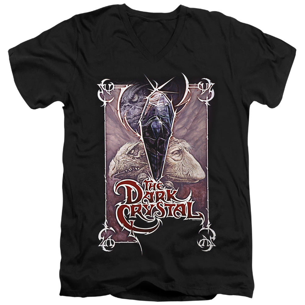 The Dark Crystal Wicked Poster Mens Slim Fit V-Neck T Shirt Black Officially Licensed