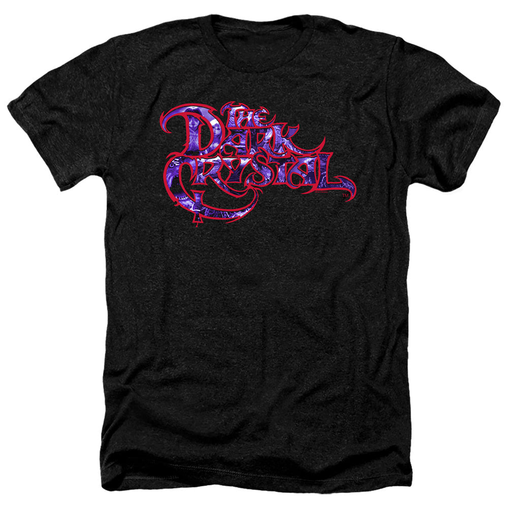 The Dark Crystal Collage Logo Heather Mens T Shirt Black Officially Licensed