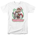 Santa Claus Is Comin To Town Penguin Mens T Shirt White Officially Licensed
