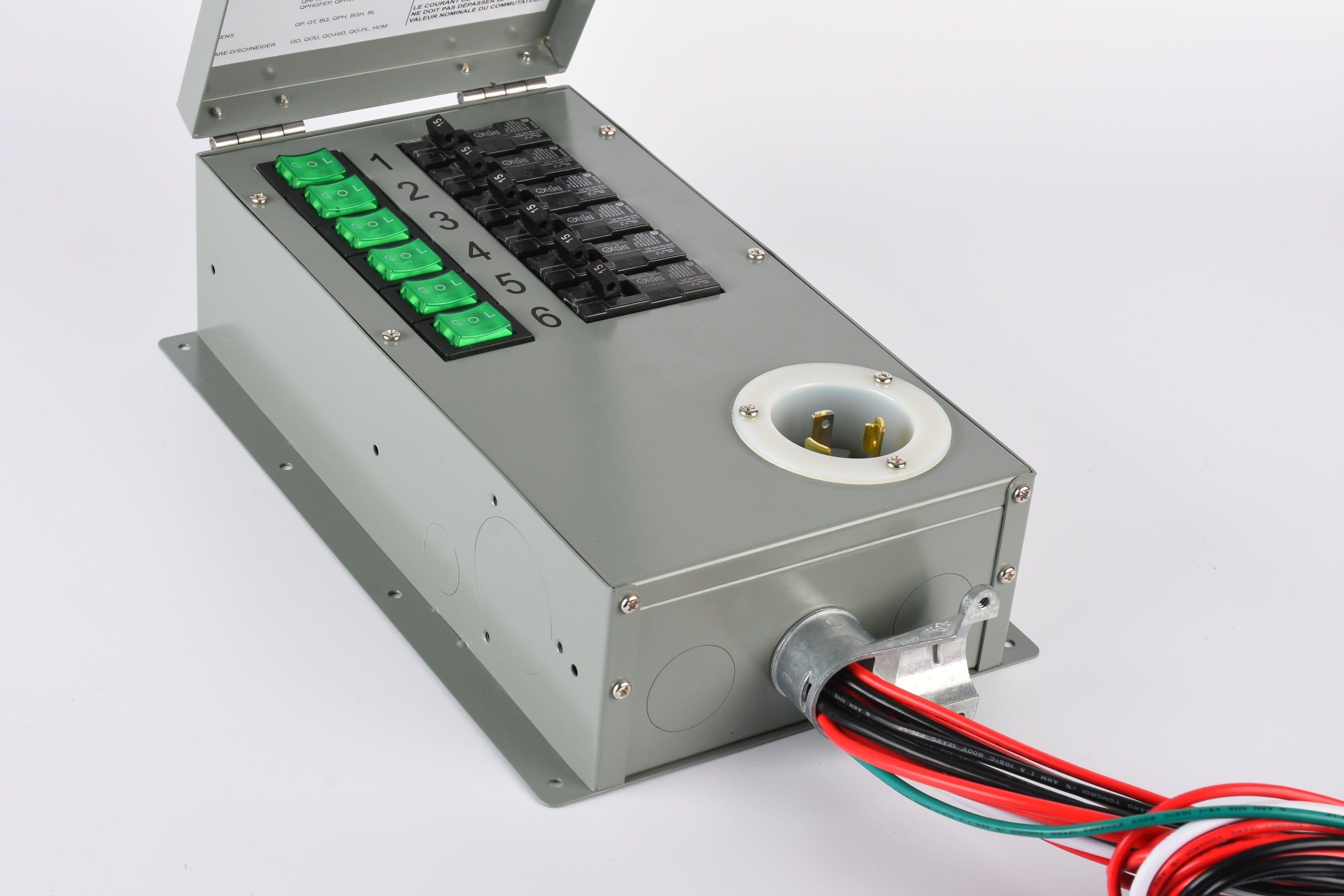 Refurbished - 120V 30A 6-Circuit Non-Automatic Transfer Switch