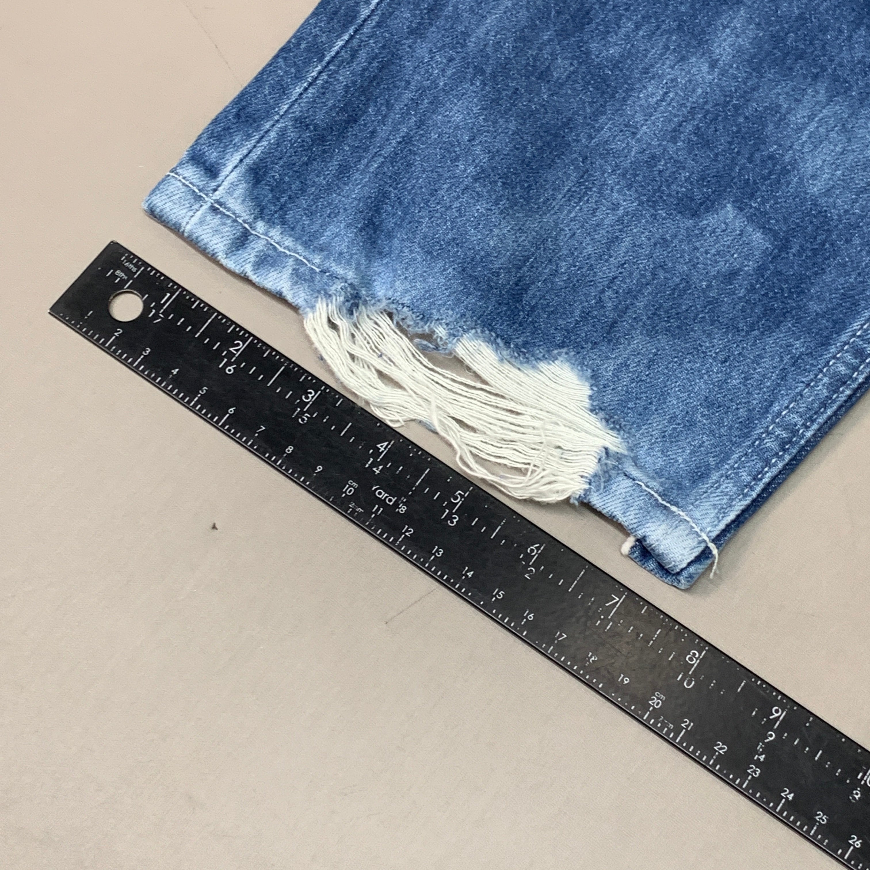 ETICA Tyler Vintage Straight Crop Jeans 100% Cotton Shipwreck Size 24 EW178114A