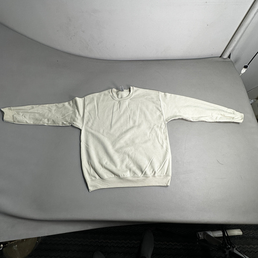 GILDAN (36 PACK) Heavy Blend Crewneck Sweatshirt Men's Sz L Sand G180