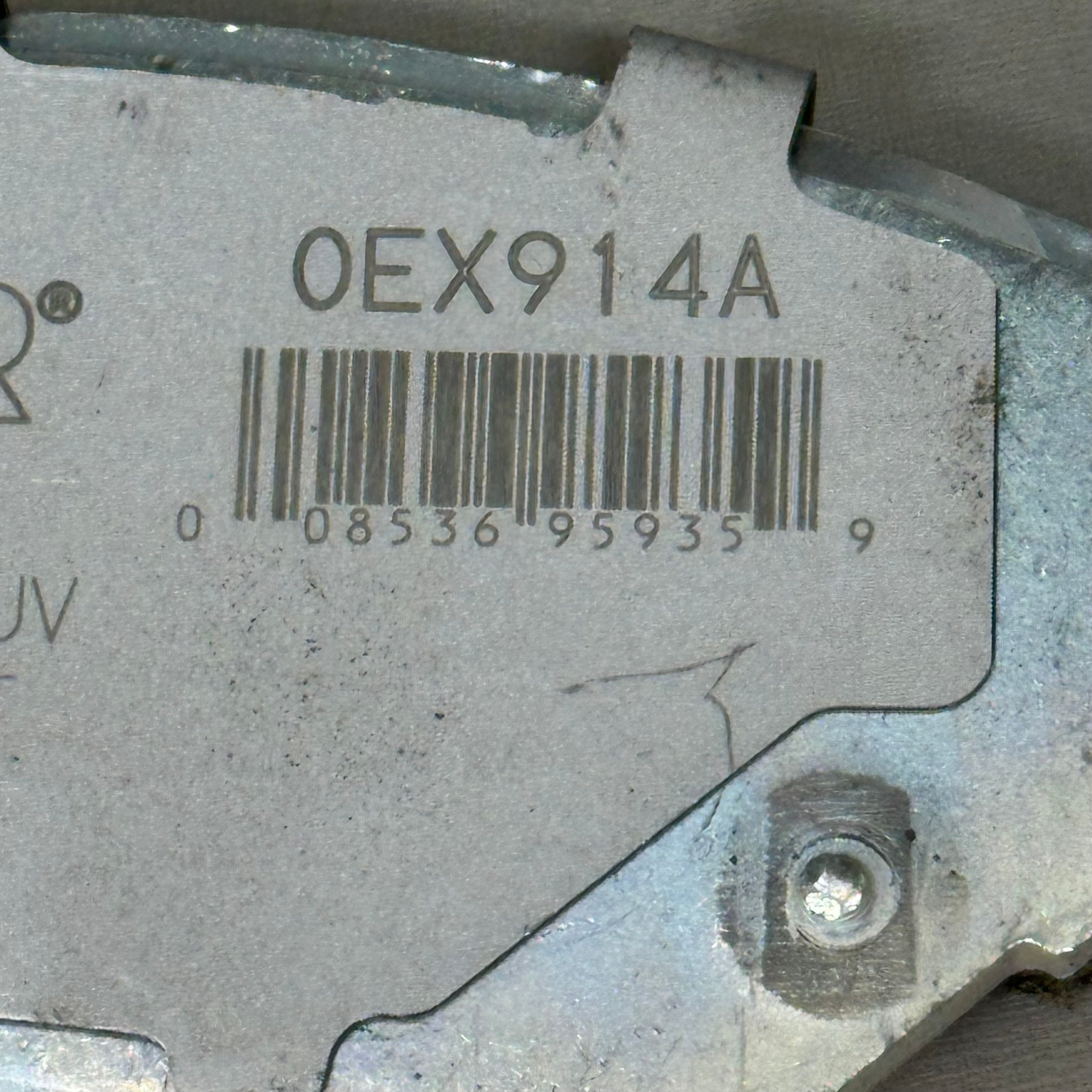WAGNER OEx Ceramic Disc Brake Pad Set 5 1/2" x 2 1/2" Grey OEX914A