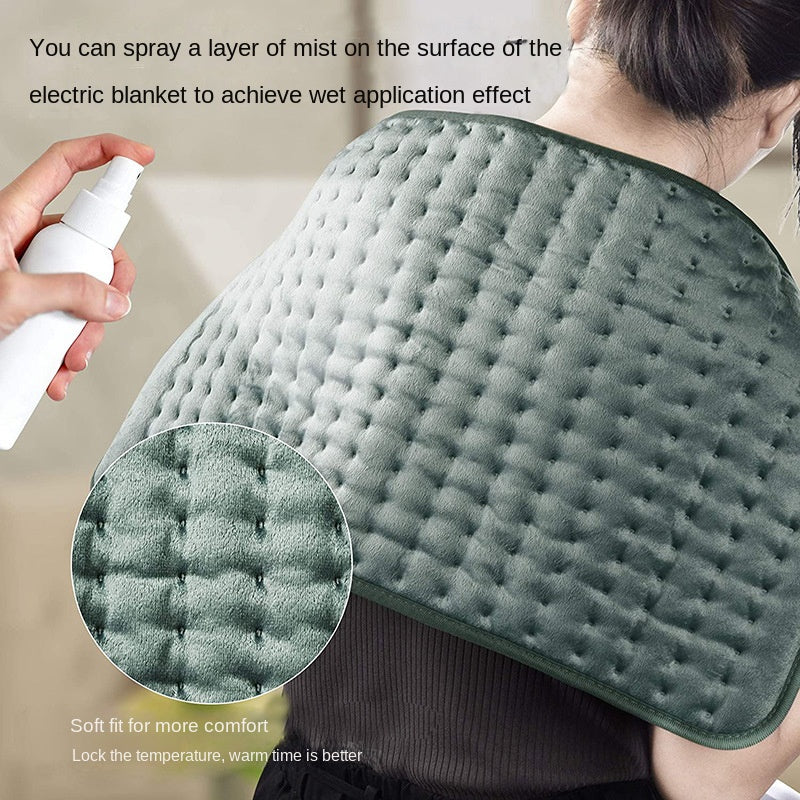 Heating pad single person draped warm blanket