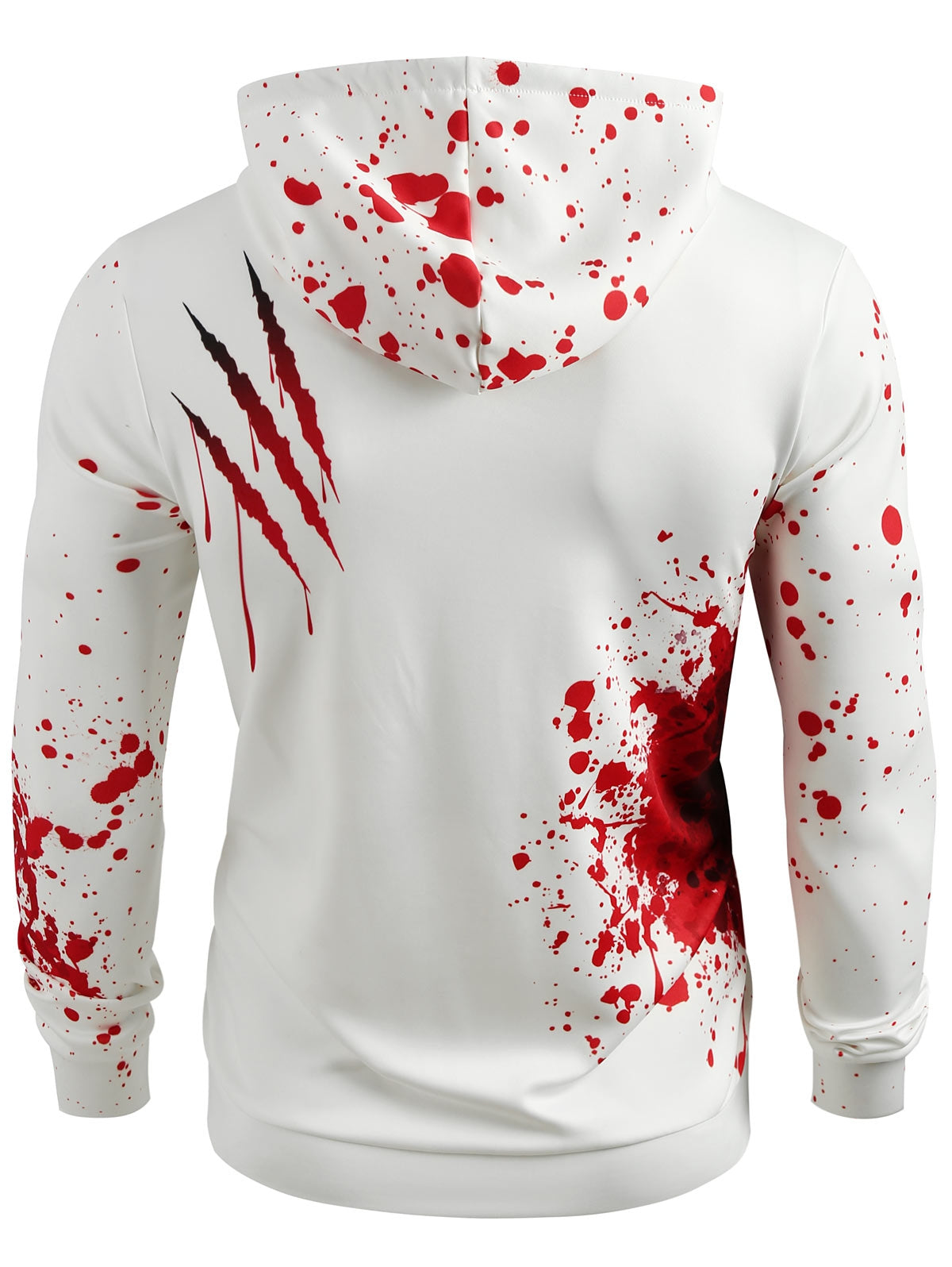 Halloween Inspired Spatter Letter Pattern Casual Pullover Hoodie