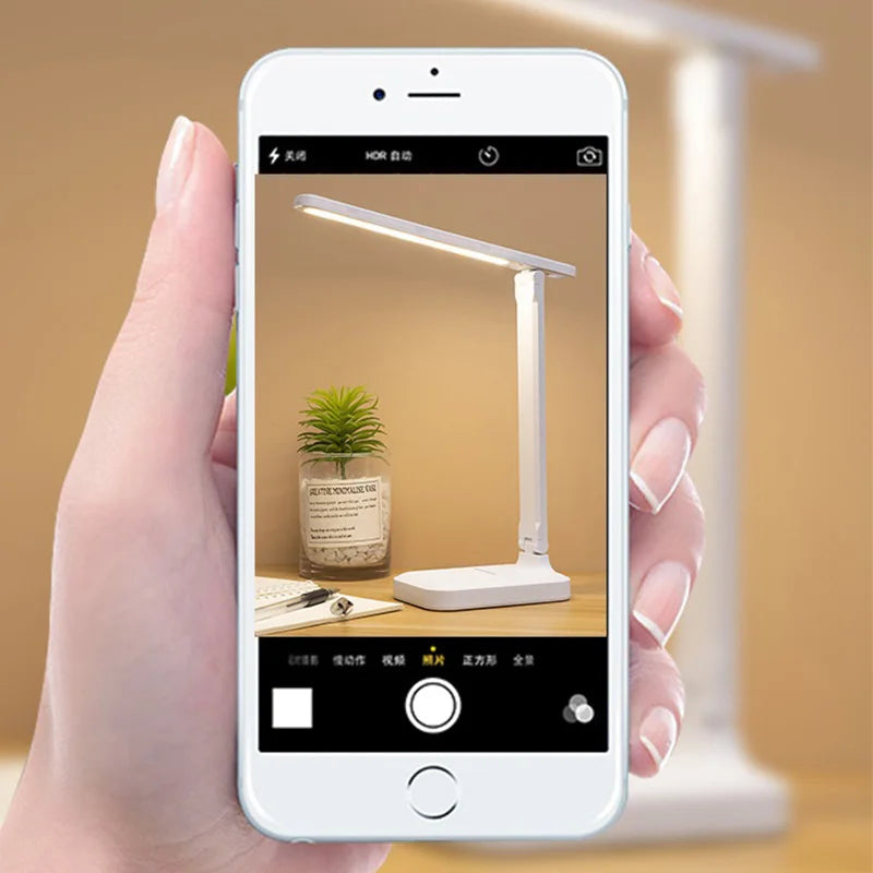 Eye protection desk lamp touch dimming color adjustment desk charging bedside LED reading desk lamp