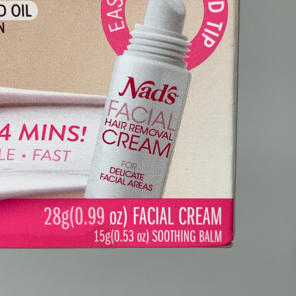 NADS 3 PK Facial Hair Removal Cream Soothing Calendula and Almond Oil 0.99oz 4446EN06