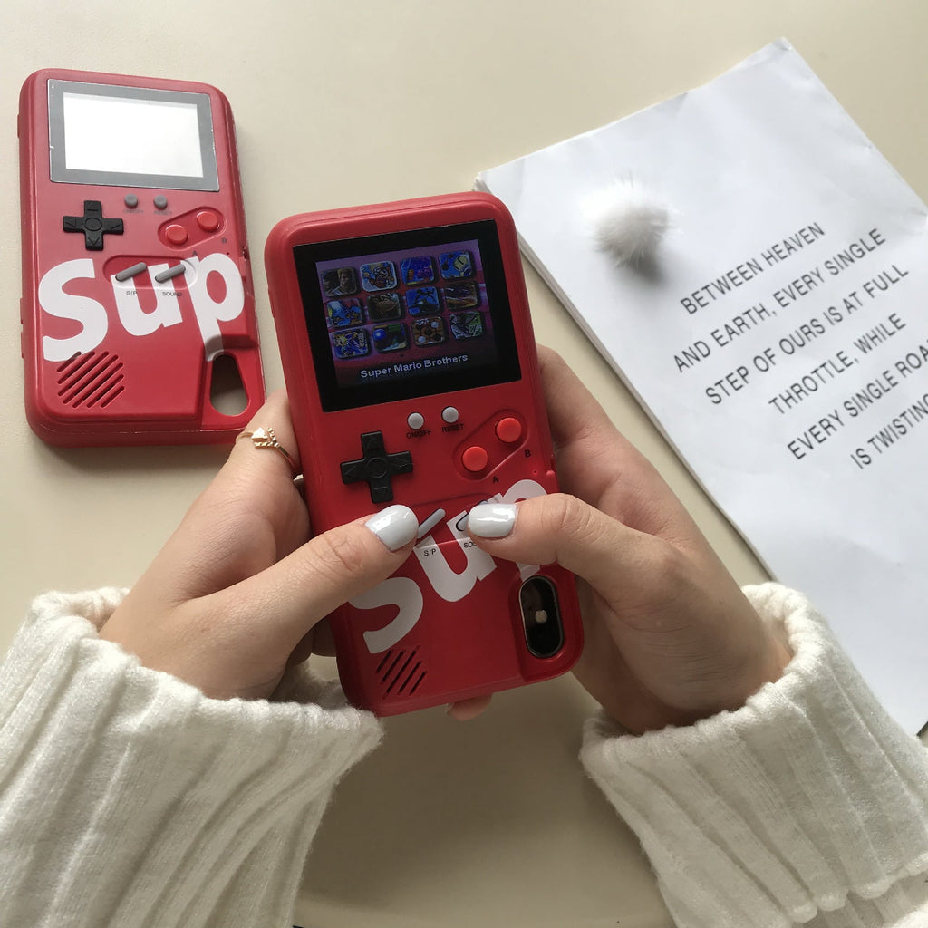 Color Screen Game Console Is Applicable To Huawei iPhone 12pro Apple 13 Phone Case Xsmax Phone Case XR 678p Cover