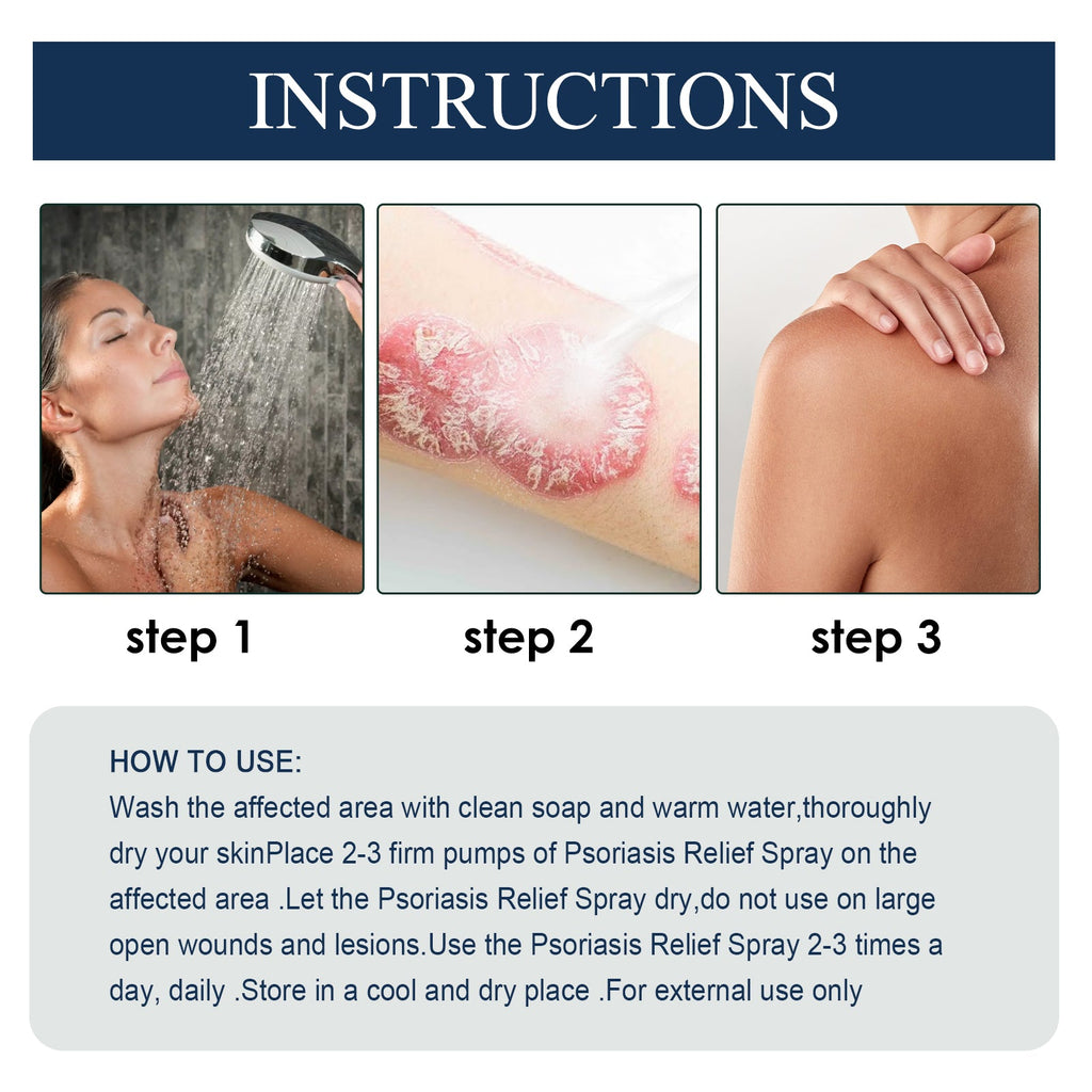 Psoriasis Relief Spray, Relieve Skin, Hands And Feet Redness Peeling Itch Repair External Care